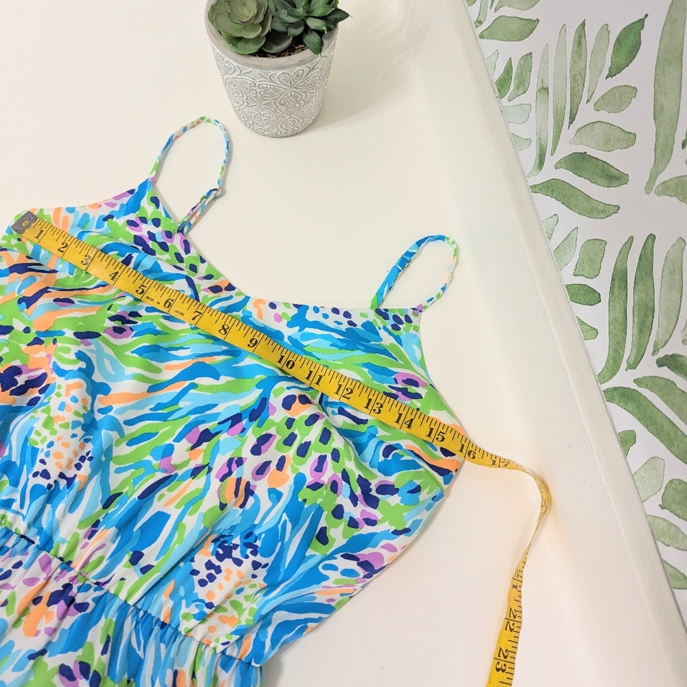 Lilly Pulitzer Deanna Maxi In Sea Soiree Dress XS - Picture 10 of 14